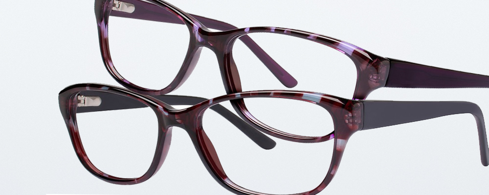 Two pairs of Genevieve Paris Design eyeglass frames