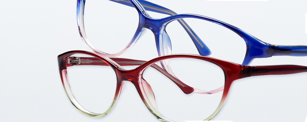 Two pairs of Modern Plastics eyeglass frames
